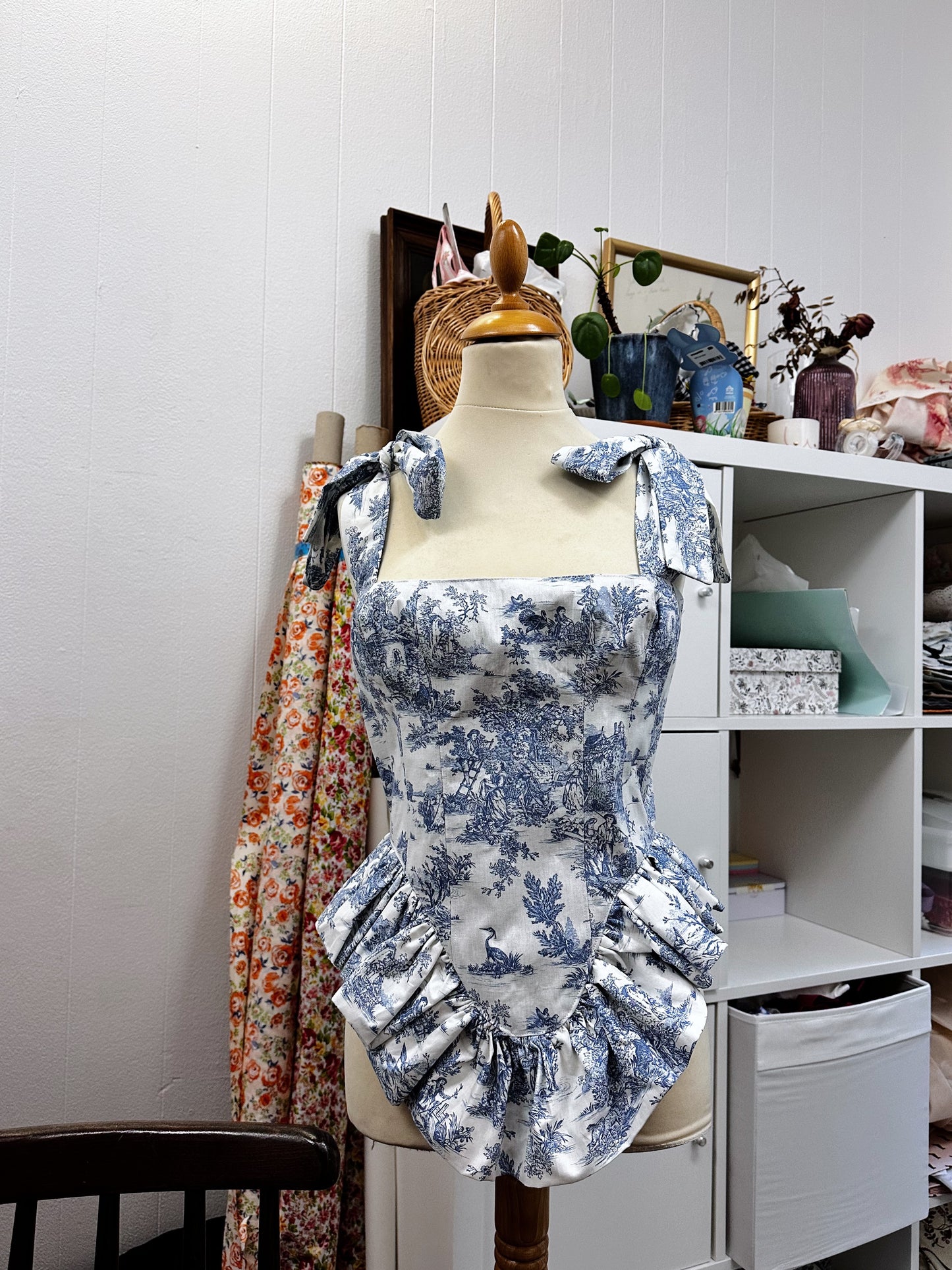 Corset Agnès (bleu)