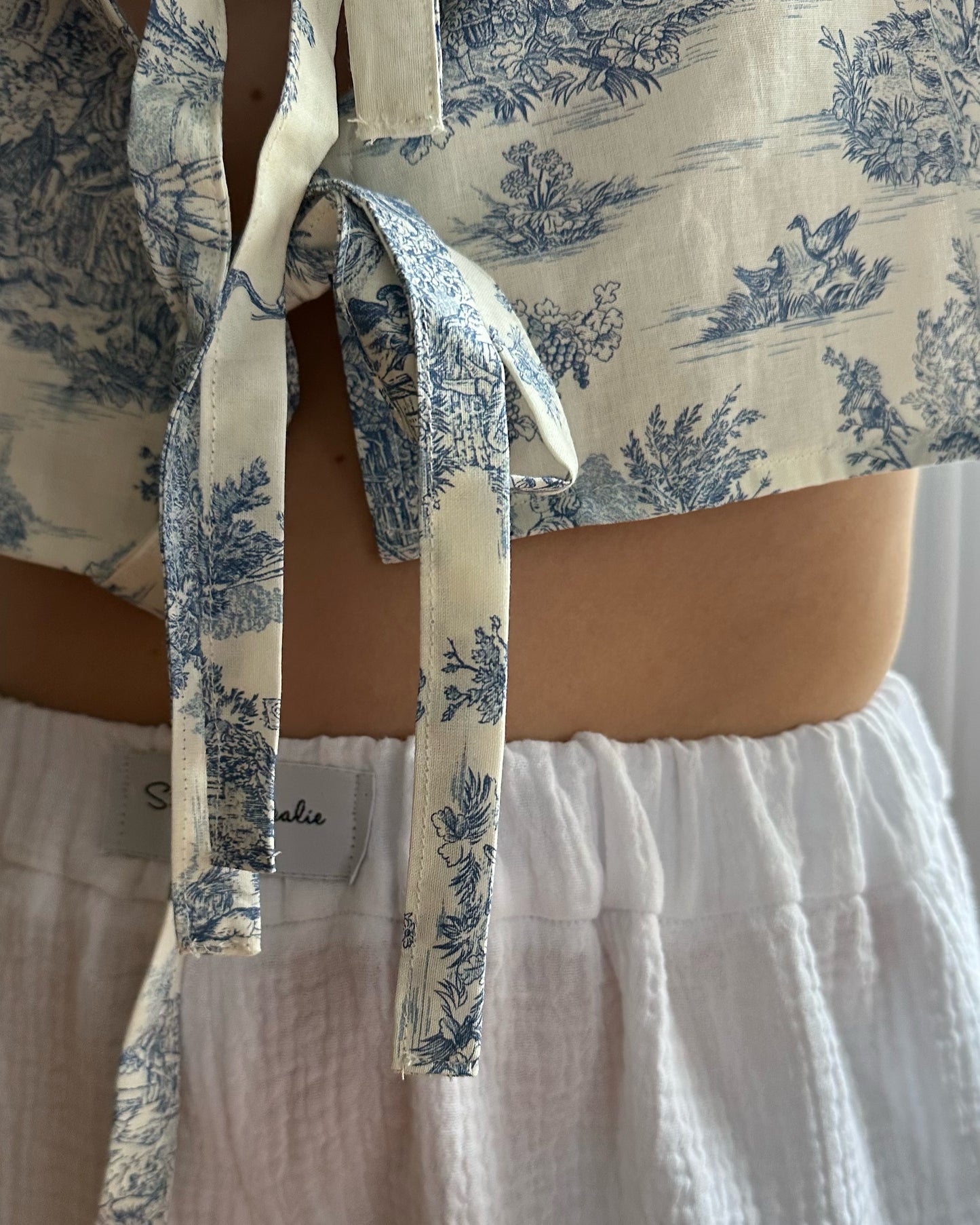 Blouse Rosalie - Toile de Jouy