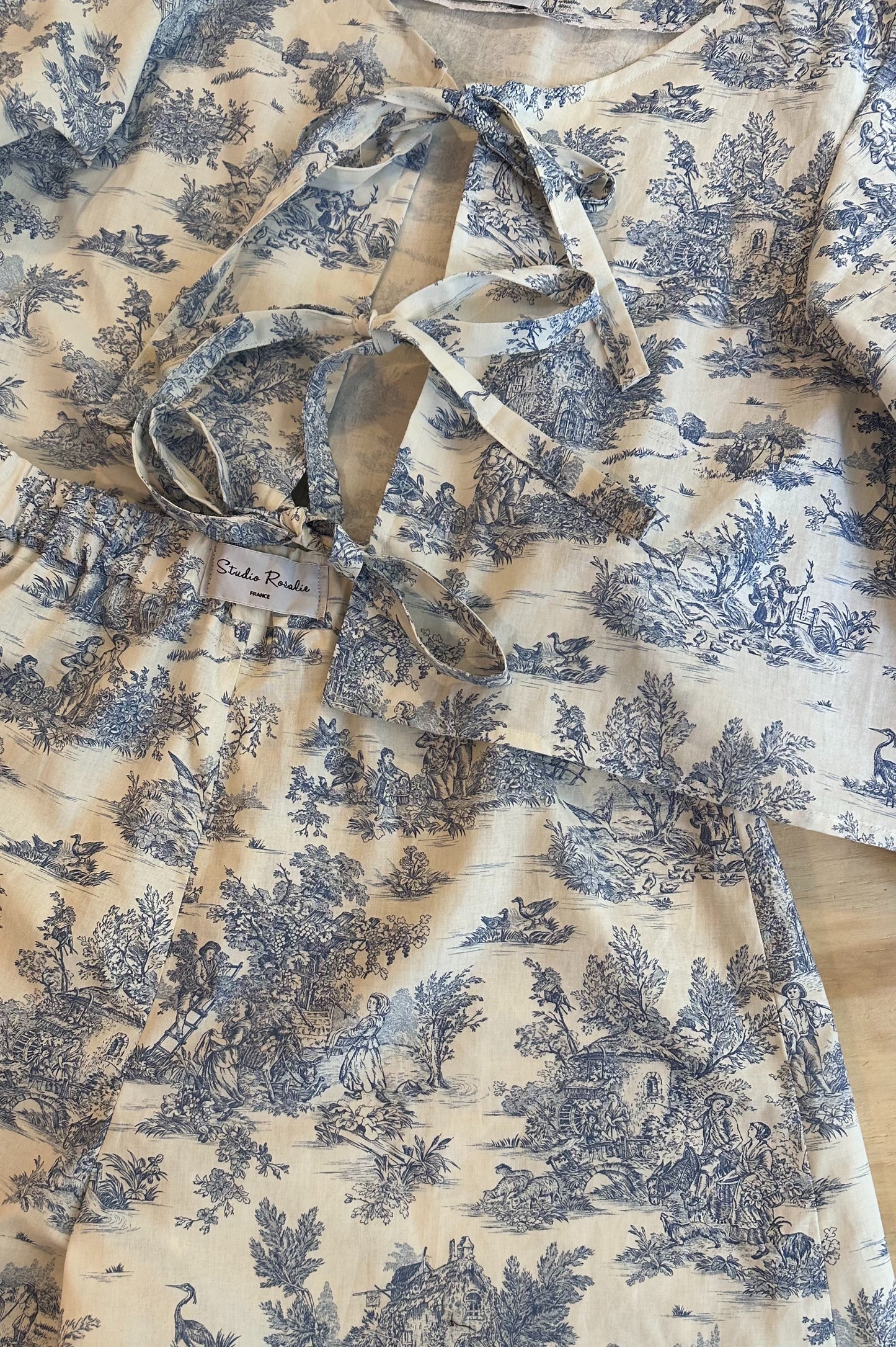 Short Rosalie - Toile de Jouy