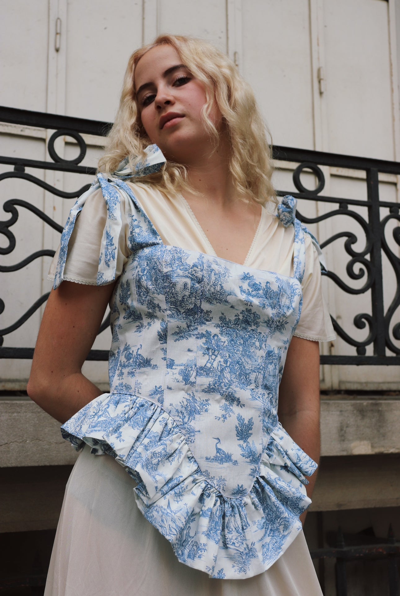 Corset Agnès (bleu)