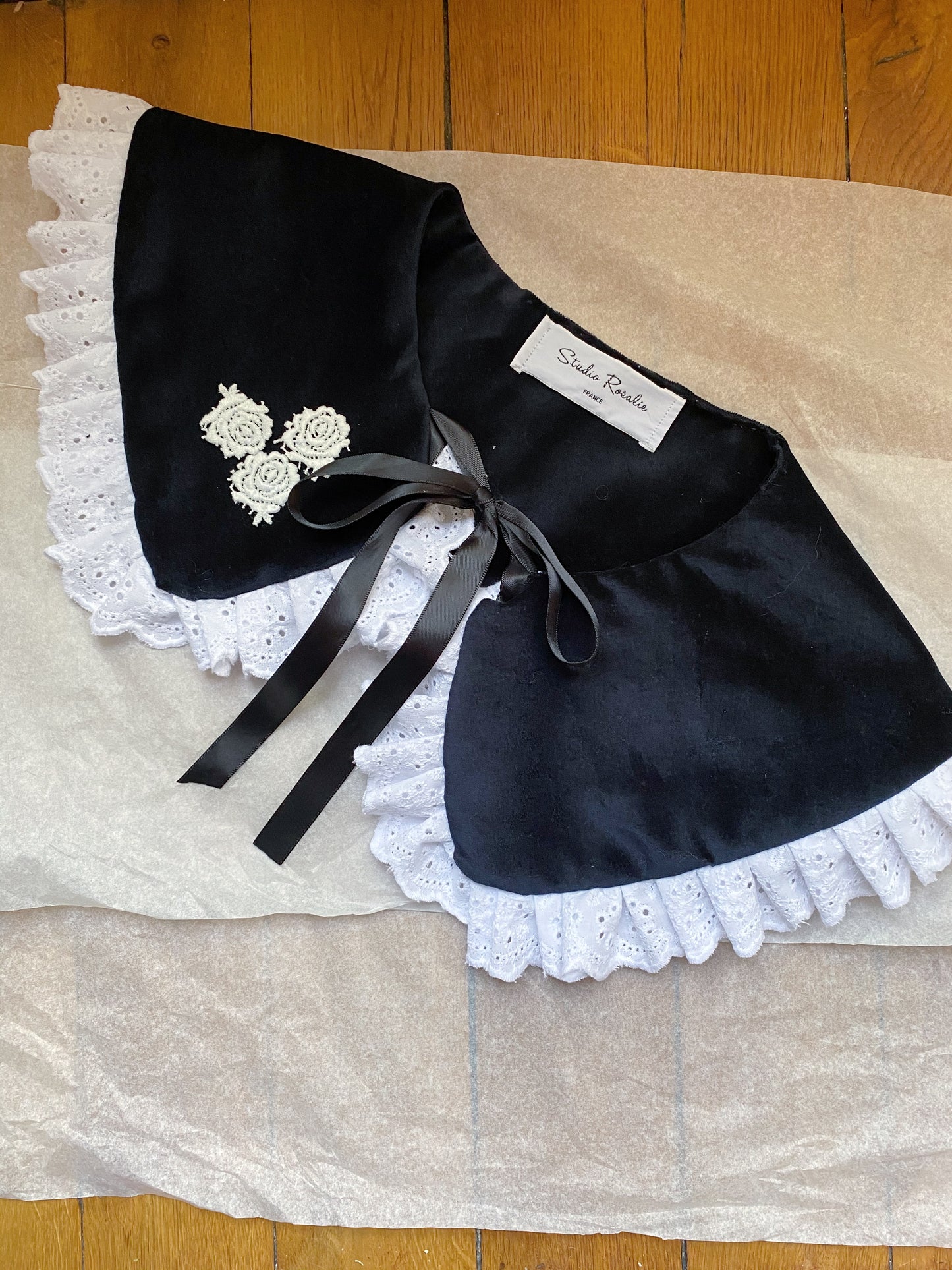 Col Rosalie velours