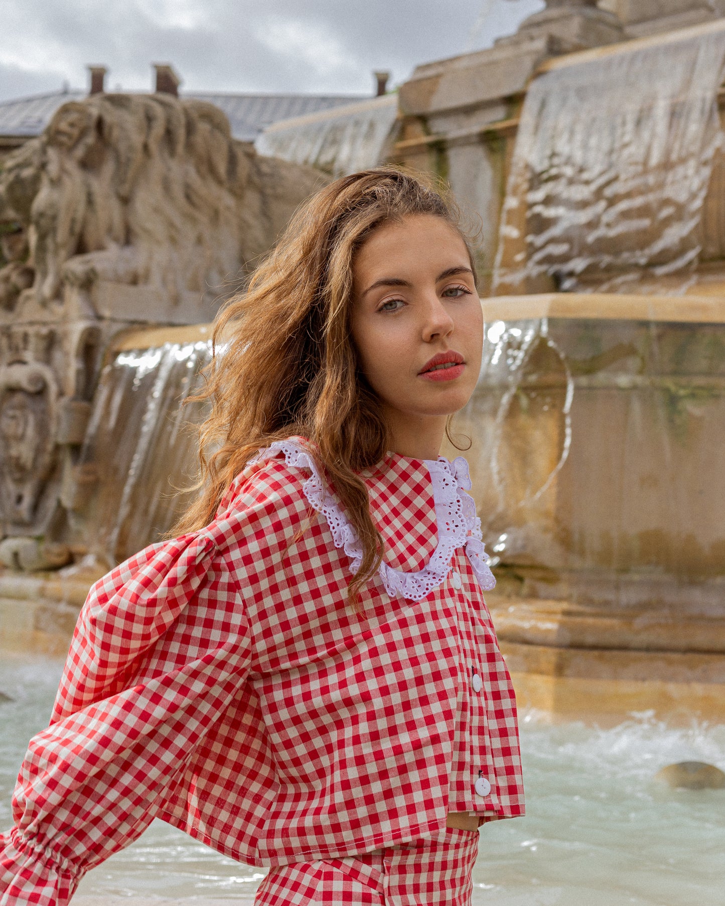 Chemise Judith rouge