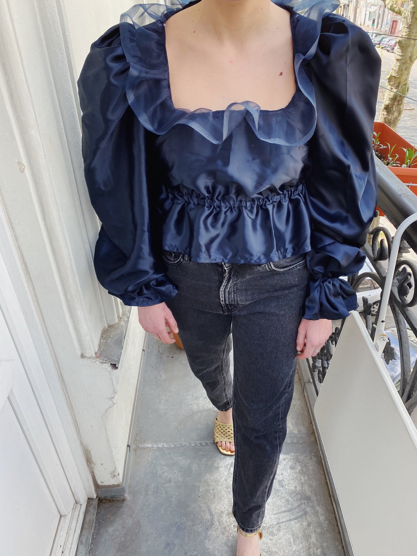 Blouse Peau D’âne, bleue