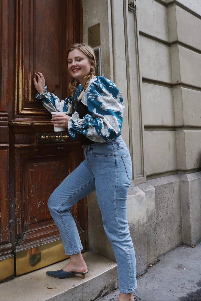 Blouse Clara (bleue)