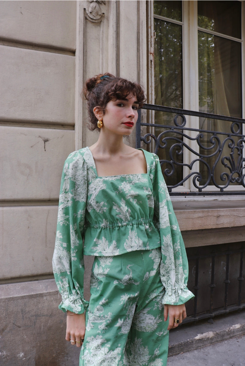 Blouse Anna-Maria (verte)