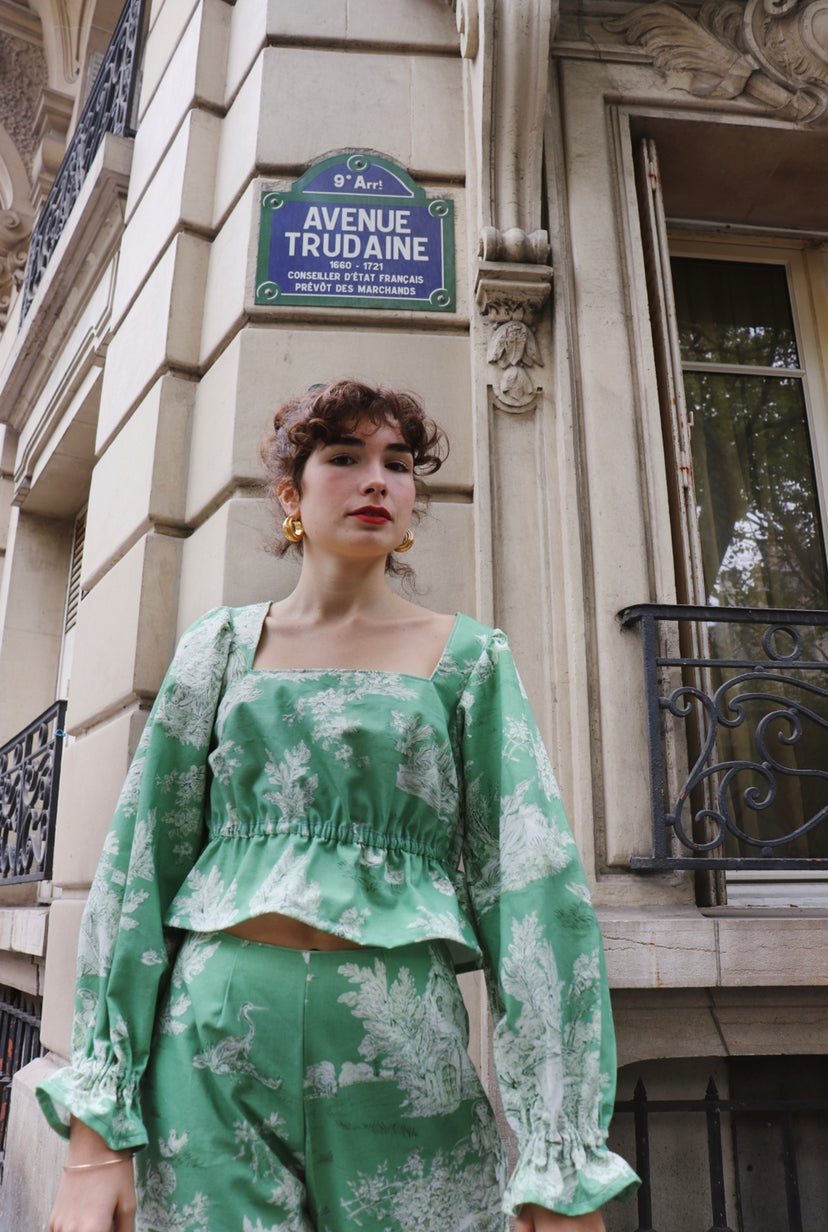 Blouse Anna-Maria (verte)