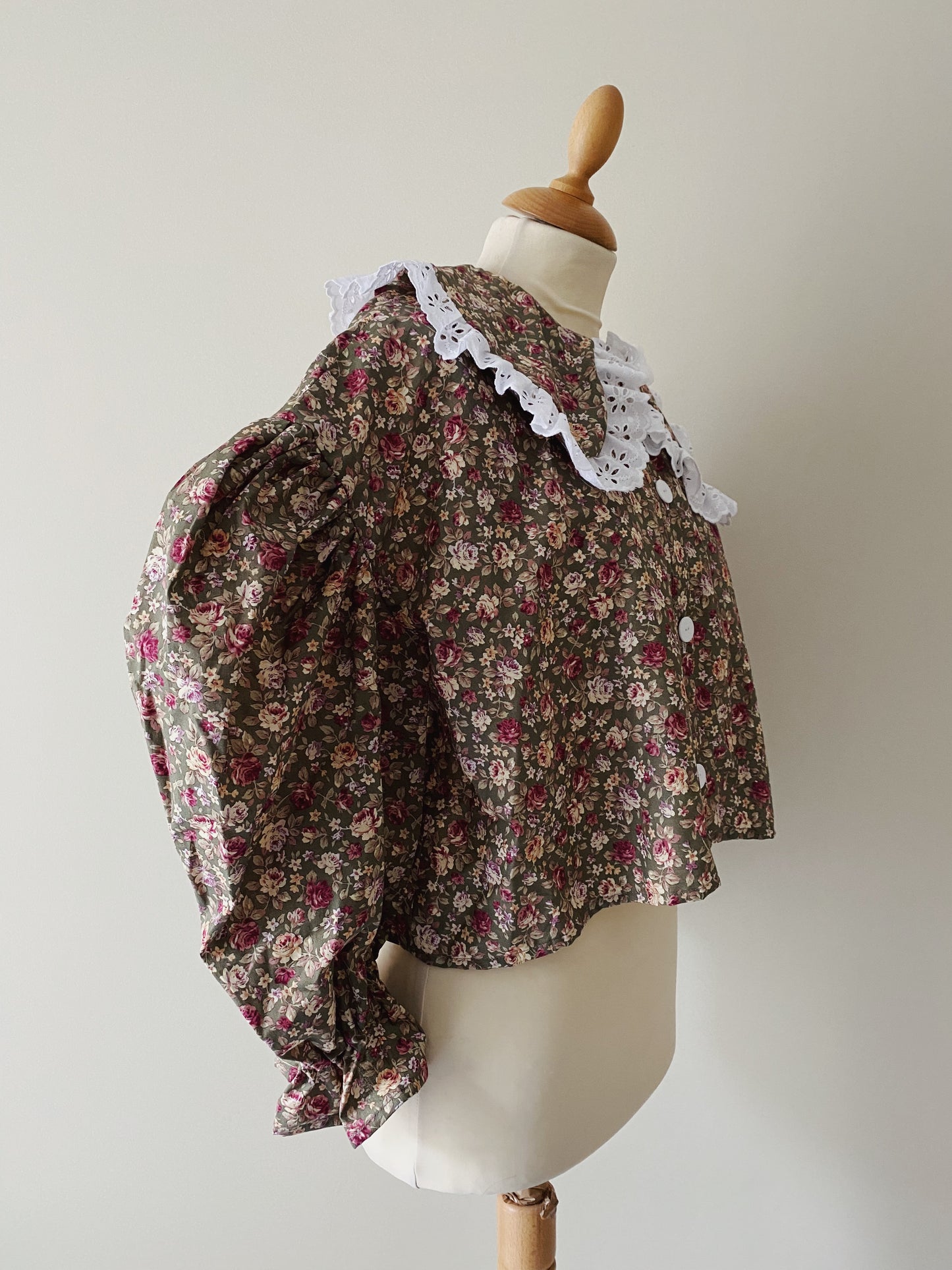 Blouse Judith fleurs (verte)