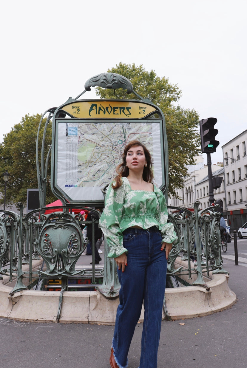Blouse Anna-Maria (verte)
