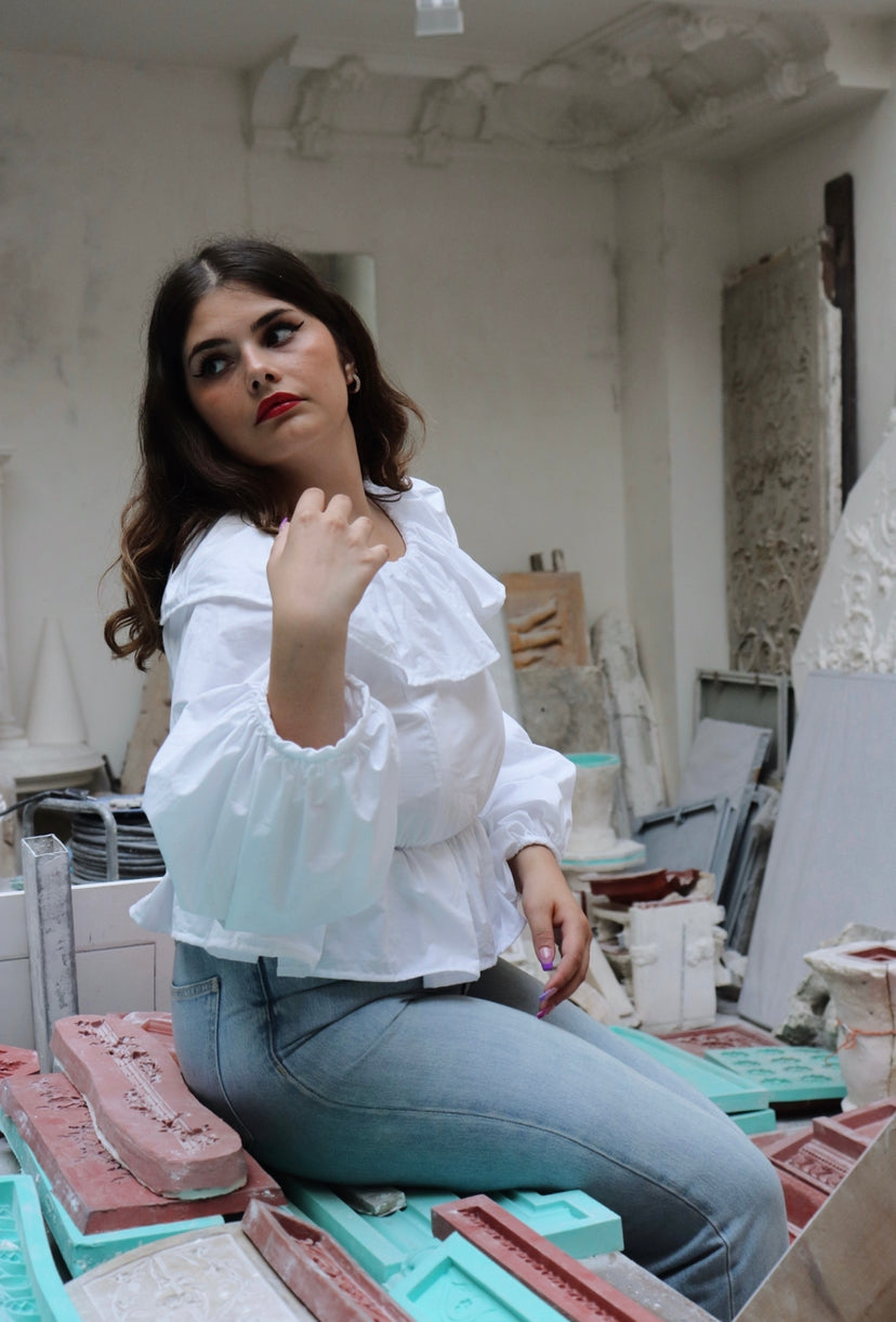 Blouse Edmonia (blanche)