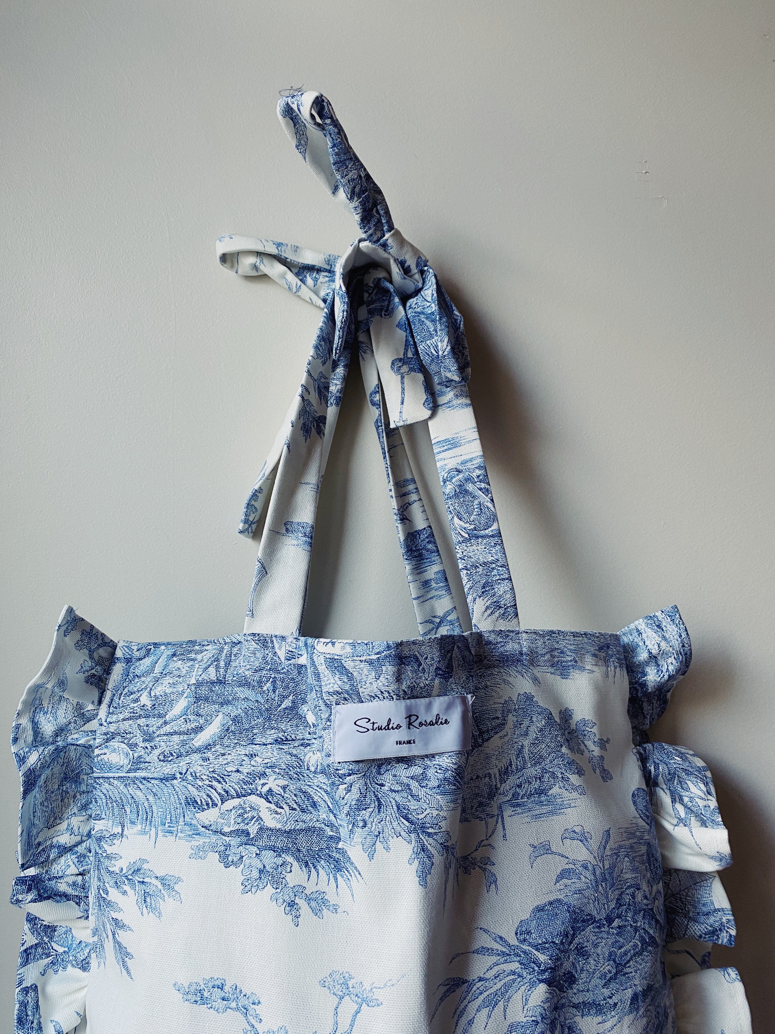 Tote bag bleu studio rosalie